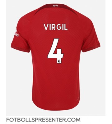 Liverpool Virgil van Dijk #4 Hemma Matchtröja 2022-23 Kortärmad